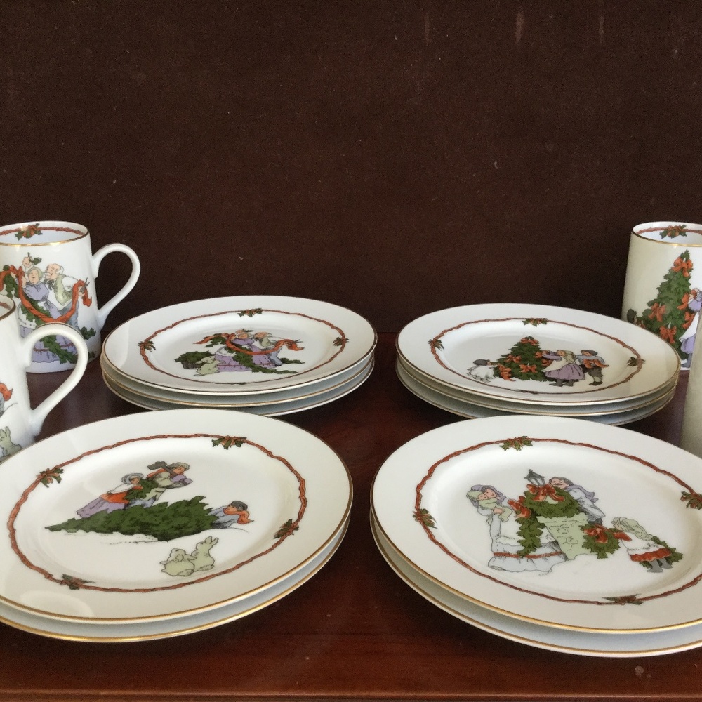 Fitz and Floyd “Deck the Halls” 14 pieces